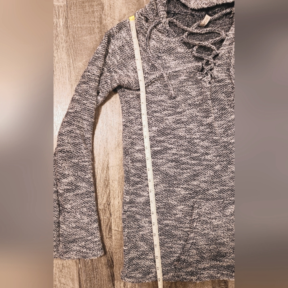 Elan‎ Soft Knit Hoodie Sweater - Navy Heather - Small - Picture 7 of 9